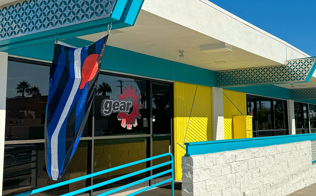 Gear Palm Springs Storefront - Cropped Gear Palm Springs Storefront
